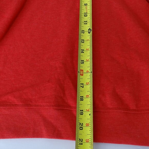 Aeropostale Red Graphic Hoodie Sweatshirt Women Size L Long Sleeve Streetwear - Picture 9 of 9